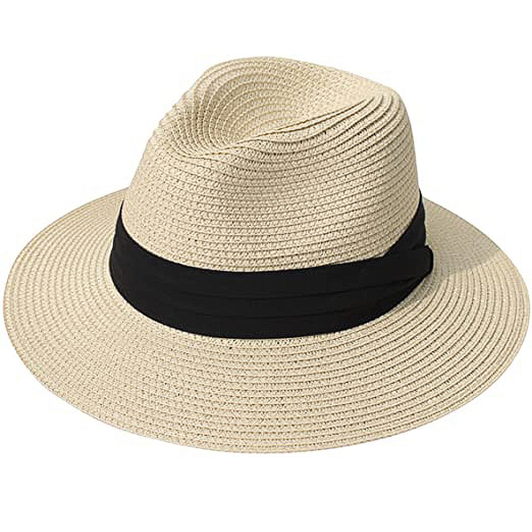 Deenee's Adjustable Beach Straw Hats For Women Panama Tan Cowgirl Hat Fedora Sun Hat Accessories & Resort Wear