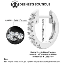 Load image into Gallery viewer, Deenee&#39;s White Gold Hoop Earrings for Women and Men Cartilage Earring Silver Jewelry Gifts for Women
